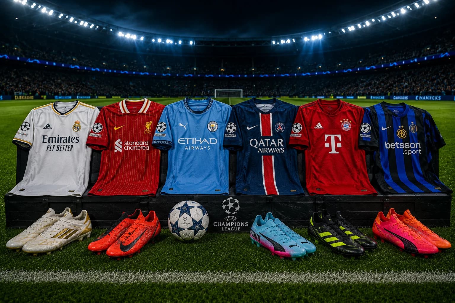 Best Champions League Jerseys & Boots for the 2026/27 UEFA Champions League Group Stage By Unisport