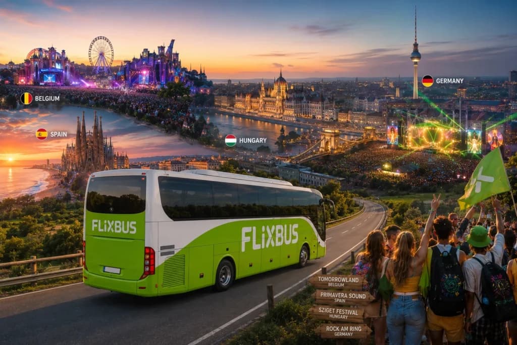 European Music Festivals in 2026: The Biggest Events You Can Reach with FlixBus