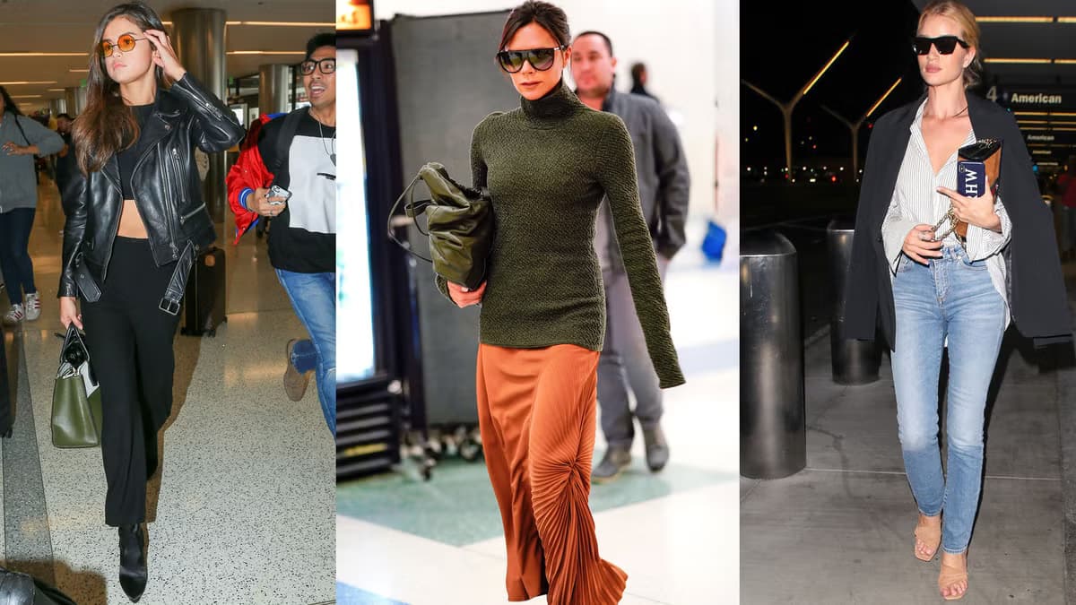 Stylish Airport Outfits Inspired by Celebs